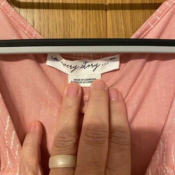 Mini Summer Dress From Pennington’s In Every Story . Peach with cream flecks - Picture 2 of 3